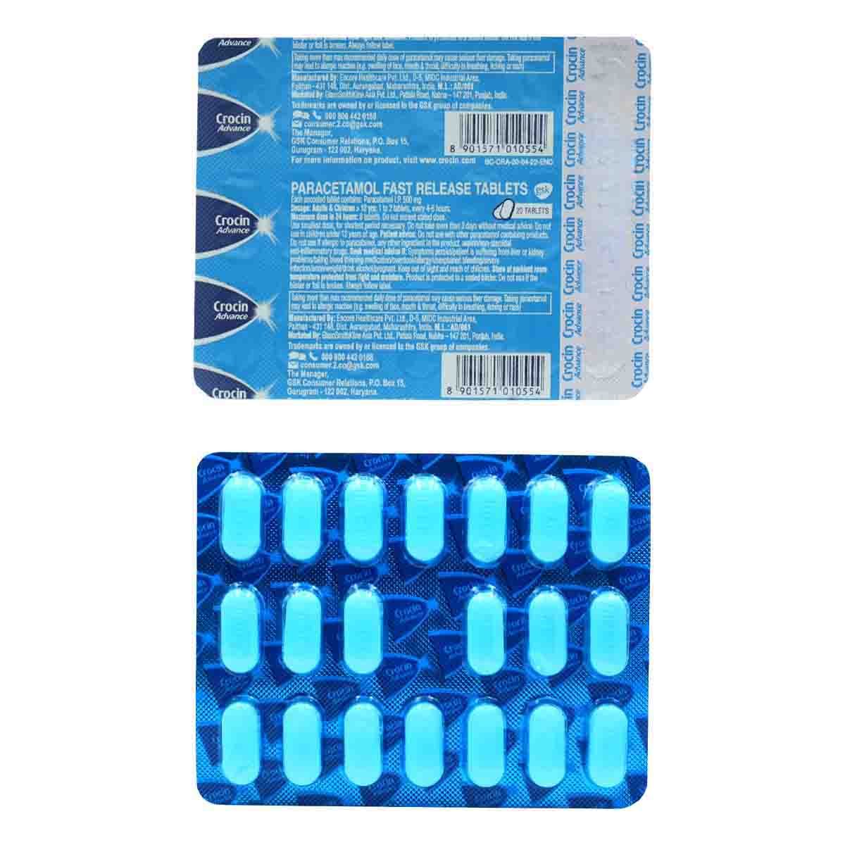 Crocin Advanced Tablet