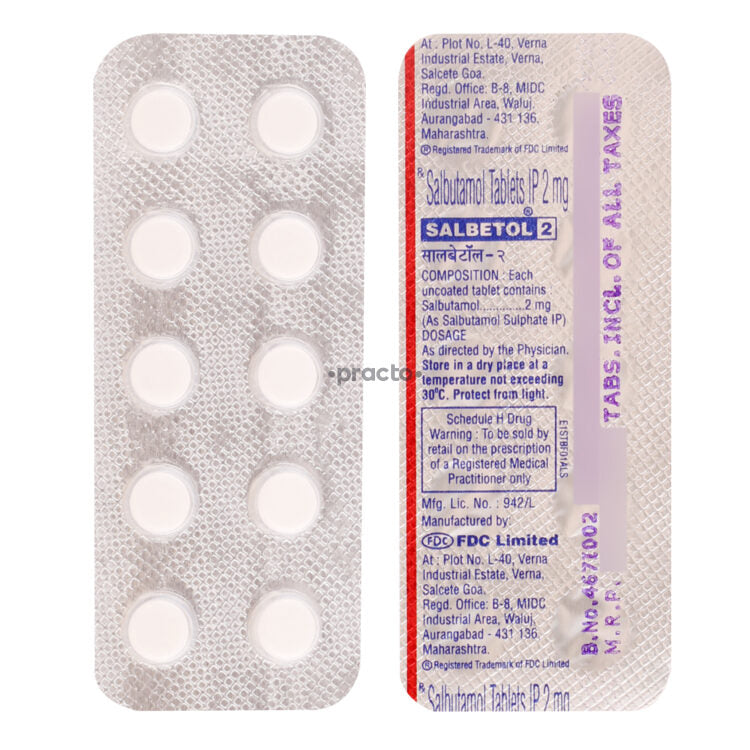 Salbetol 2mg Tablet