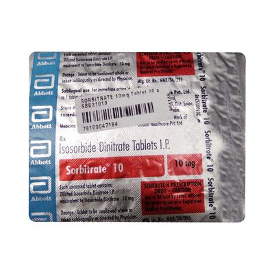 Sorbitrate 10 Mg Tablet